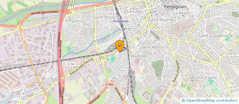 localisation de l'entreprise MADAME MELISSA LINDEZA  PERPIGNAN