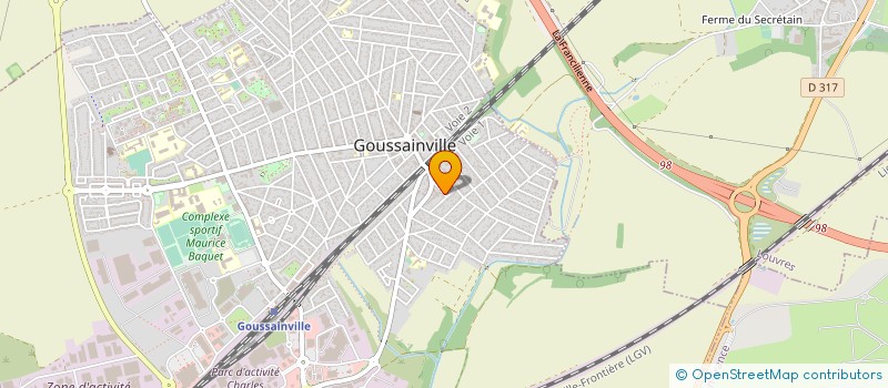 localisation de l'entreprise MADAME MELISSA LOUIS-MARIE  GOUSSAINVILLE