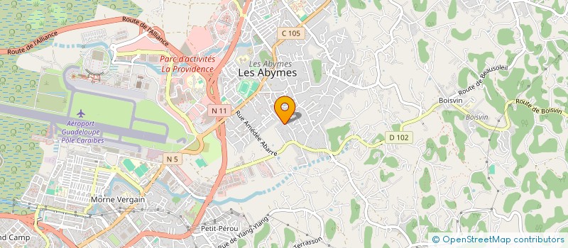 localisation de l'entreprise MADAME MELISSA LUISSINT à LES ABYMES