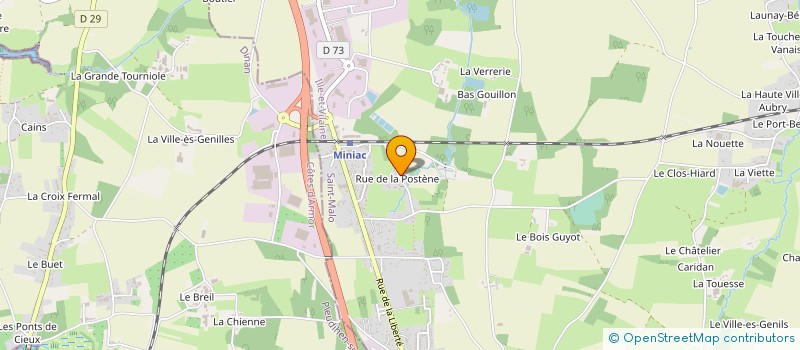 localisation de l'entreprise MADAME MELISSA MAILLARD  MINIAC-MORVAN