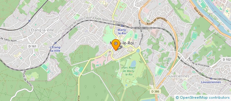 localisation de l'entreprise MADAME MELISSA MALLEVRE  MARLY-LE-ROI