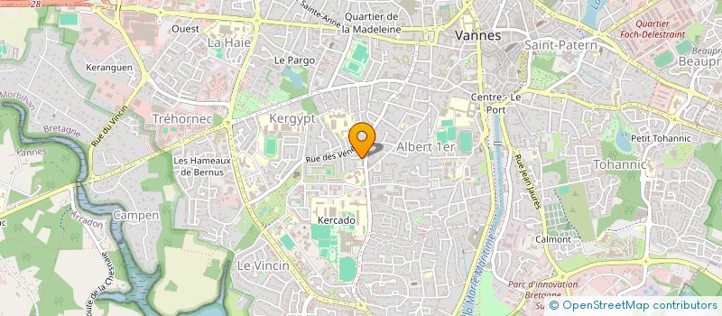 localisation de l'entreprise MADAME MELISSA MANGINOT à VANNES