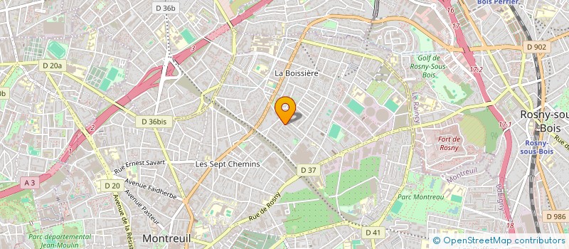 localisation de l'entreprise MADAME MELISSA MARECHAUX à MONTREUIL