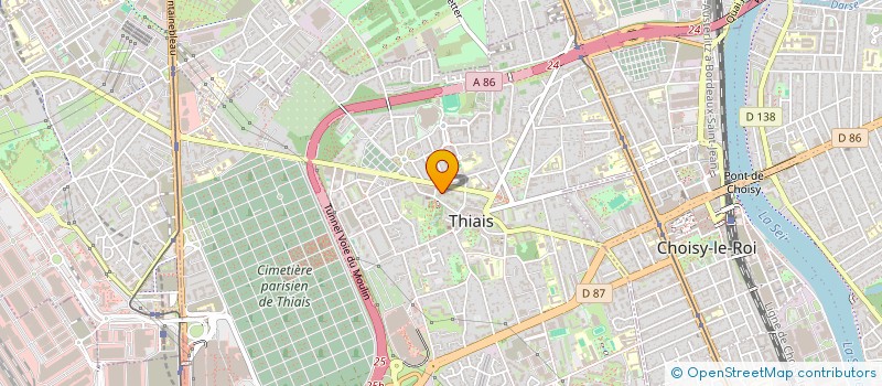 localisation de l'entreprise MADAME MELISSA MARGUERITE  THIAIS