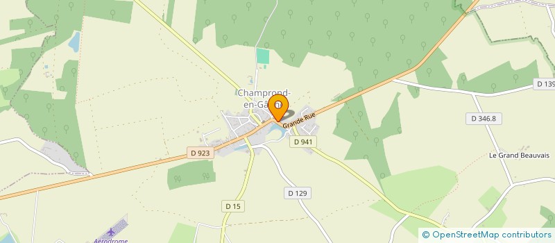 localisation de l'entreprise MADAME MELISSA MARTIN à CHAMPROND-EN-GATINE