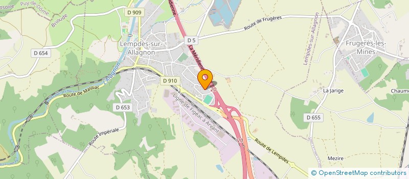 localisation de l'entreprise MADAME MELISSA MASSARDIER à LEMPDES-SUR-ALLAGNON