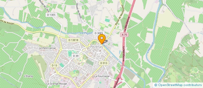 localisation de l'entreprise MADAME MELISSA MASSOL à PEZENAS