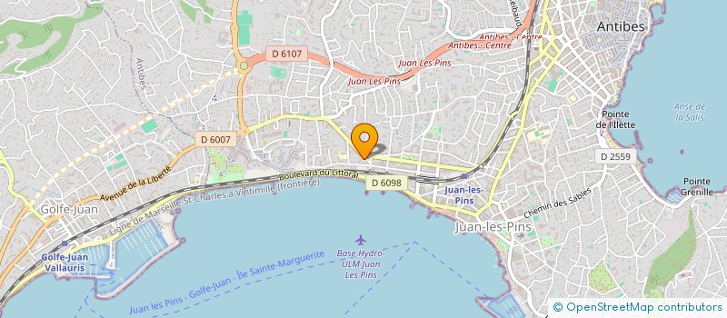 localisation de l'entreprise MADAME MELISSA MASSONNEAU à ANTIBES