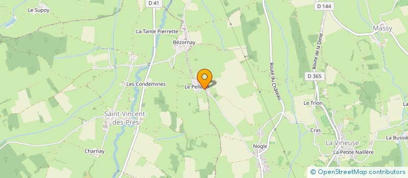 localisation de l'entreprise MADAME MELISSA MATIAS  SAINT-VINCENT-DES-PRES