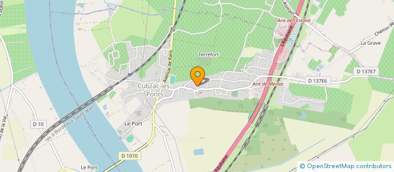 localisation de l'entreprise MADAME MELISSA MAUJOIN  CUBZAC-LES-PONTS