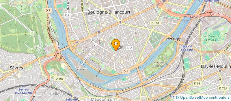 localisation de l'entreprise MADAME MELISSA MEDAOURI  BOULOGNE-BILLANCOURT