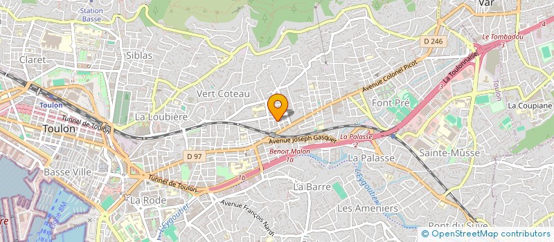 localisation de l'entreprise MADAME MELISSA MEFFRE  TOULON