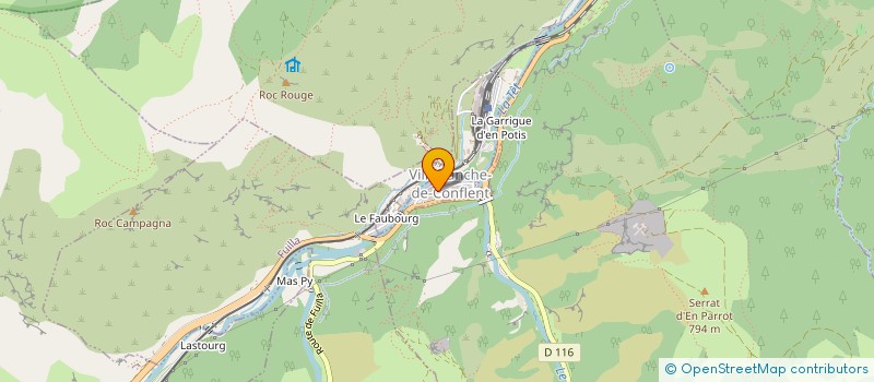 localisation de l'entreprise MADAME MELISSA MEGHRAOUI  VILLEFRANCHE-DE-CONFLENT