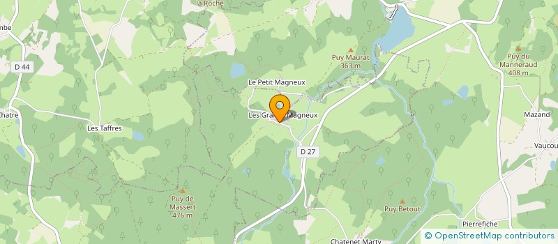 localisation de l'entreprise MADAME MELISSA MELER à SAINT-PARDOUX-LE-LAC