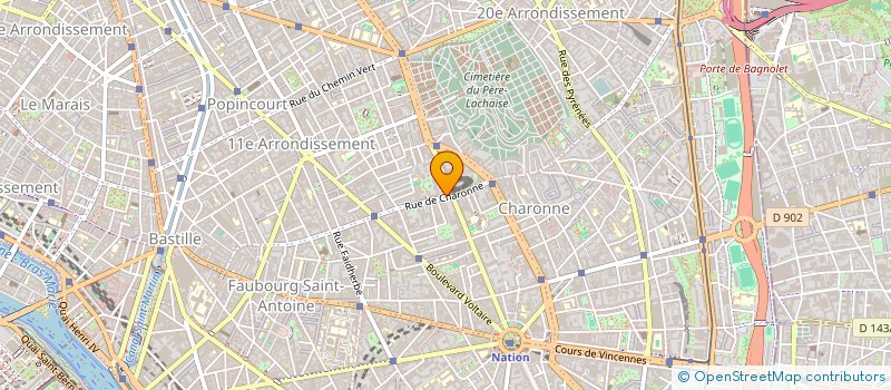 localisation de l'entreprise MADAME MELISSA MERAKEB à PARIS