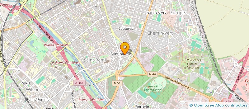 localisation de l'entreprise MADAME MELISSA MEREAU  REIMS