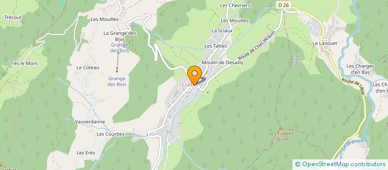 localisation de l'entreprise MADAME MELISSA MERMET BOUVIER  LULLIN