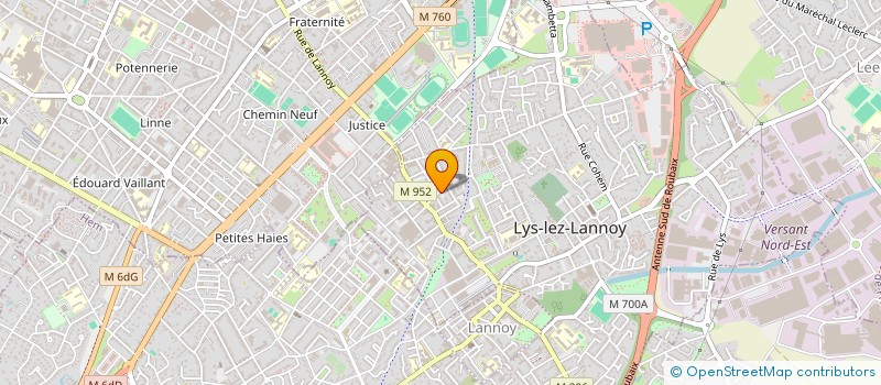 localisation de l'entreprise MADAME MELISSA MERRIR  LYS-LEZ-LANNOY