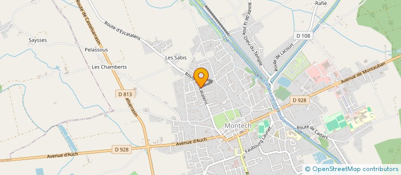 localisation de l'entreprise MADAME MELISSA MEZIANI  MONTECH