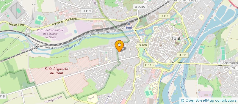 localisation de l'entreprise MADAME MELISSA MICHON  TOUL