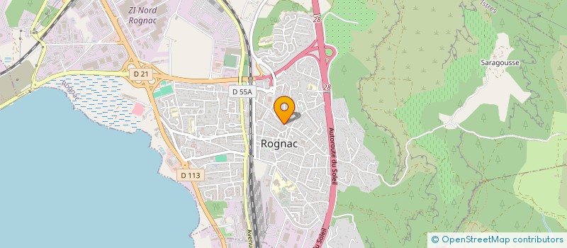 localisation de l'entreprise MADAME MELISSA MIGLIORE  ROGNAC