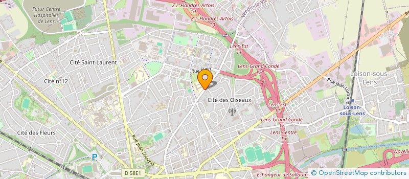 localisation de l'entreprise MADAME MELISSA MIMOUNE  LENS