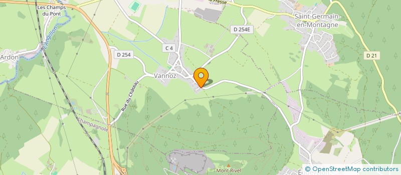 localisation de l'entreprise MADAME MELISSA MONNIER-BENOIT  VANNOZ