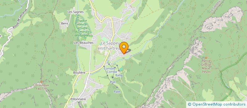 localisation de l'entreprise MADAME MELISSA MORCRETTE  LE SAPPEY-EN-CHARTREUSE