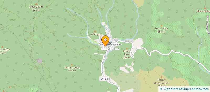 localisation de l'entreprise MADAME MELISSA MOURET  SAINT-NAZAIRE-DE-LADAREZ