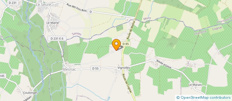 localisation de l'entreprise MADAME MELISSA NADAUD  SAINT-SULPICE-DE-COGNAC