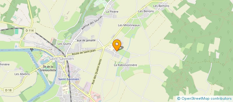 localisation de l'entreprise MADAME MELISSA NICOLAS à ST SAVINIEN