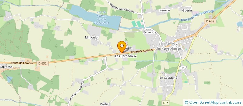 localisation de l'entreprise MADAME MELISSA NOBEEN  SAINTE-FOY-DE-PEYROLIERES