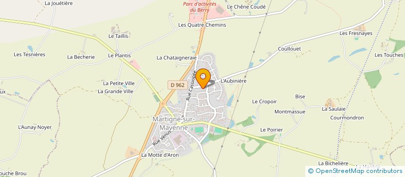 localisation de l'entreprise MADAME MELISSA ORAIN  MARTIGNE SUR MAYENNE