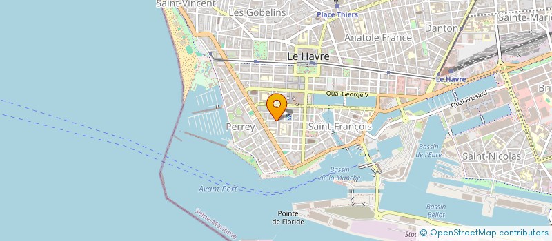 localisation de l'entreprise MADAME MELISSA OUDJIANE  LE HAVRE