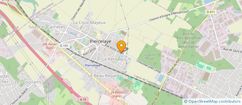 localisation de l'entreprise MADAME MELISSA OURABAH  PIERRELAYE