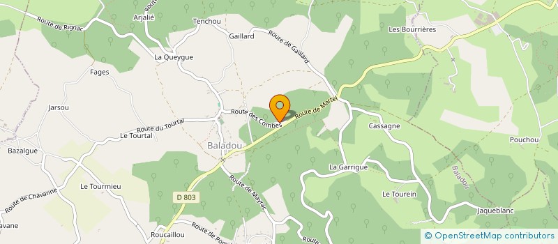 localisation de l'entreprise MADAME MELISSA PAGEOT  BALADOU