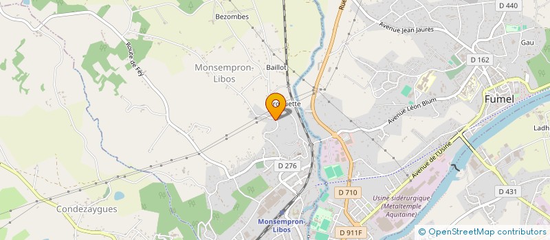 localisation de l'entreprise MADAME MELISSA PARAVEY  MONSEMPRON-LIBOS