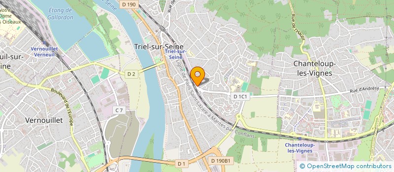 localisation de l'entreprise MADAME MELISSA PAROT  TRIEL-SUR-SEINE