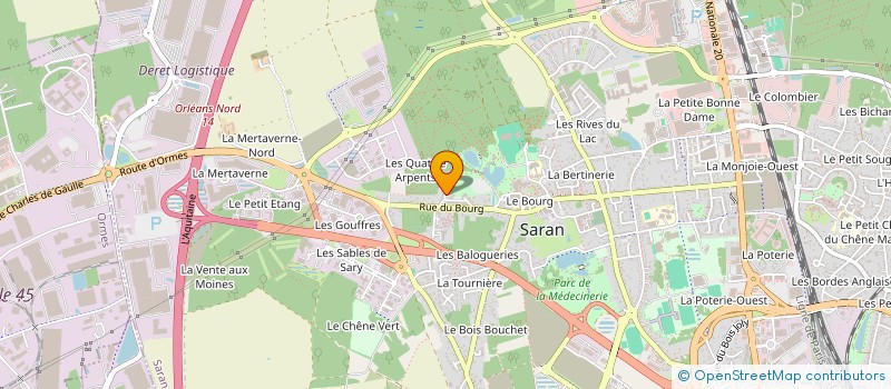 localisation de l'entreprise MADAME MELISSA PASQUET  SARAN