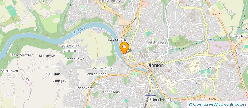 localisation de l'entreprise MADAME MELISSA PAULIN  LANNION