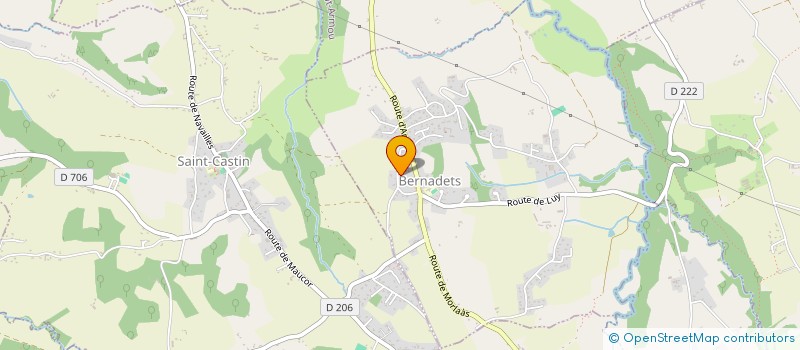 localisation de l'entreprise MADAME MELISSA PEBROCQ  BERNADETS