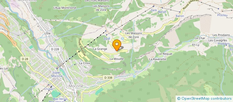 localisation de l'entreprise MADAME MELISSA PEILLEX  MORZINE