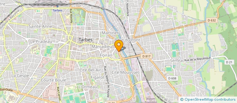 localisation de l'entreprise MADAME MELISSA PELAEZ  TARBES