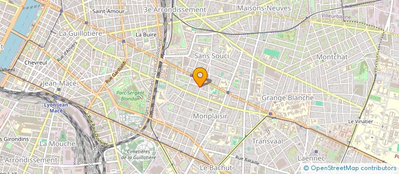 localisation de l'entreprise MADAME MELISSA PEROUMAL  L'ARBRESLE