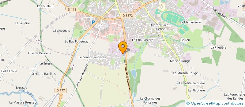 localisation de l'entreprise MADAME MELISSA PERRIER  VITRE