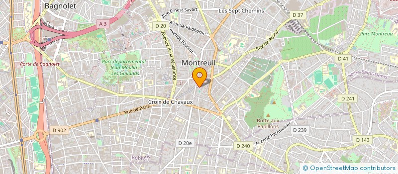 localisation de l'entreprise MADAME MELISSA PHILIPPE à MONTREUIL