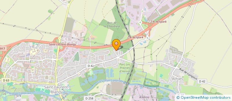 localisation de l'entreprise MADAME MELISSA PINGUIN  SAINT-LAURENT-BLANGY