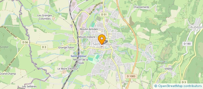 localisation de l'entreprise MADAME MELISSA PIRAT  SAINT-AMOUR