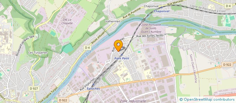 localisation de l'entreprise MADAME MELISSA PONGE à SAINT-OUEN-L'AUMONE