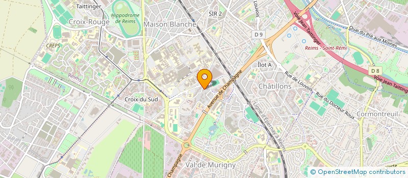 localisation de l'entreprise MADAME MELISSA PORTEBOIS à REIMS